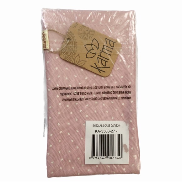 Karma Gifts set cat makeup bag/eyeglass case/socks NWT - Picture 8 of 12